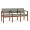Lesro Lenox 3 Seat Tandem Seating W/ Arms, 65 in W 26 in L 31.5 in H LW3103 - alternate 1